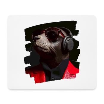 Robbe - Mousepad (Querformat) - Weiß - Vorne
