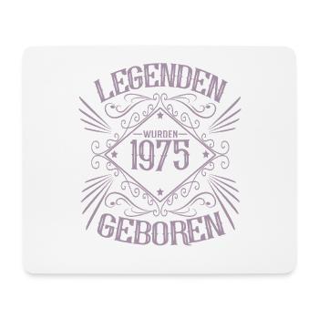 Geburtstag Legenden von 1975 Vintage Design - Mousepad (Querformat) - Weiß - Vorne