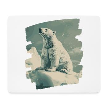 Polar bear - Mouse Pad (horizontal) - white - Front
