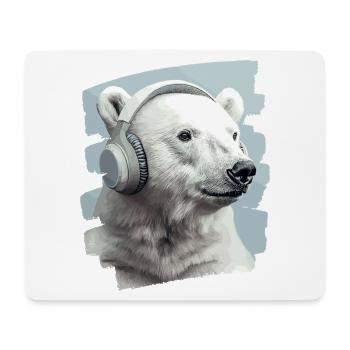 Eisbär - Mousepad (Querformat) - Weiß - Vorne