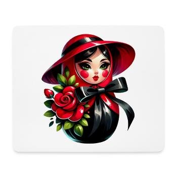 Fille russe ! Matriochka Russe pour Russes - Tapis de souris (format paysage) - blanc - Devant