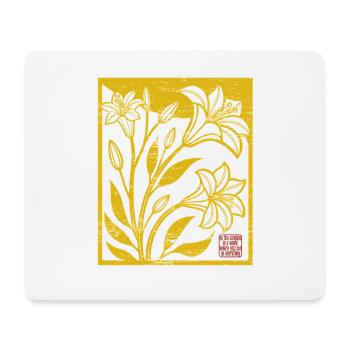 Blumen - Frühling - Be the sunshine - Spruch - Mousepad (Querformat) - Weiß - Vorne