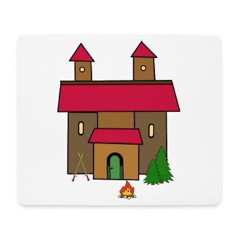 Sword Castle Fortress Medieval Knight Child - Mouse Pad (horizontal) - white - Front