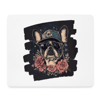 Frenchie French Bulldog - Mouse Pad (horizontal) - white - Front