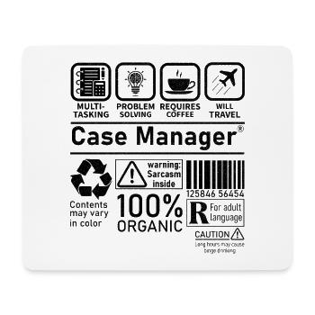 Case Manager multi tasking problem solving require - Mouse Pad (horizontal) - white - Front