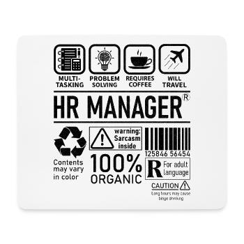 Hr Manager multi tasking problem solving - Mouse Pad (horizontal) - white - Front