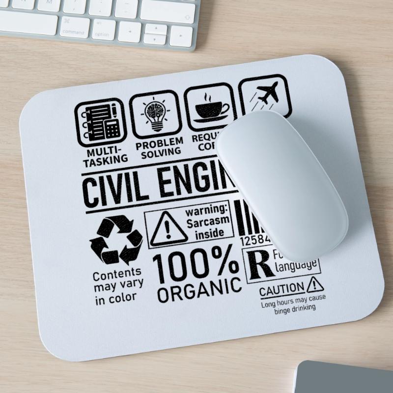 Civil Engineer multi tasking problem solving Mouse Pad (horizontal)