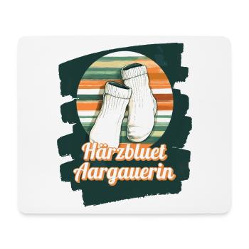 Härzbluetaargauerin Aargauer and white socks - Mouse Pad (horizontal) - white - Front