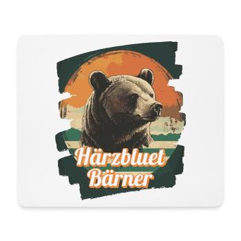 Härzbluetbärner Bärner Berner Härzbluetberner - Mouse Pad (horizontal) - white - Front