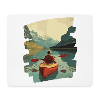 Kayak Kayakistes Kayak en plein air - Tapis de souris (format paysage) - blanc - Devant