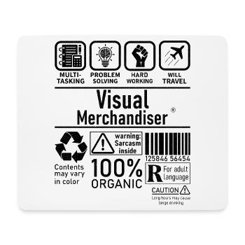 Visual Merchandiser multi tasking problem solving - Mouse Pad (horizontal) - white - Front