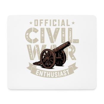 Civil War Enthusiast U.S. Civil War - Mouse Pad (horizontal) - white - Front
