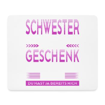 Schwester Beste Schwester Der Welt Geschenke - Mousepad (Querformat) - Weiß - Vorne