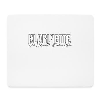 Die Klarinette ist mein Leben - Klarinettistin - Mousepad (Querformat) - Weiß - Vorne