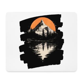Berge - Mousepad (Querformat) - Weiß - Vorne