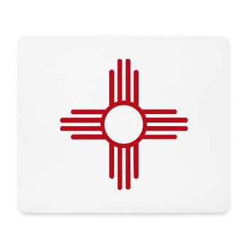 Symbole Zia - Tapis de souris (format paysage) - blanc - Devant