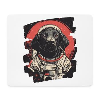 Astronaute du Labrador - Tapis de souris (format paysage) - blanc - Devant