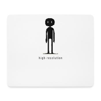 Pixel Art Haute Résolution Ironie Drôle Design - Tapis de souris (format paysage) - blanc - Devant