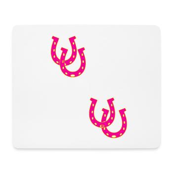 Horseshoe Horse Rider Rider Horses - Mouse Pad (horizontal) - white - Front
