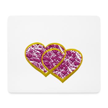La Saint-Valentin Coeur Coeurs Relation - Tapis de souris (format paysage) - blanc - Devant