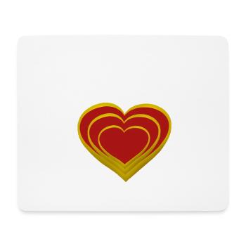 Heart Hearts Valentine's Day Love Valentine - Mouse Pad (horizontal) - white - Front