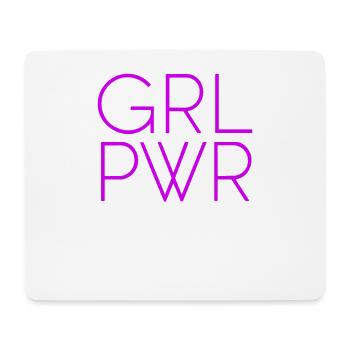 Women Power GRL PWR Girl Patriarchy Feminism - Mouse Pad (horizontal) - white - Front