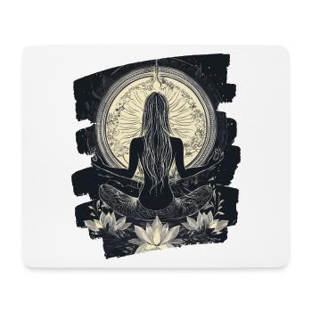 Yoga Namaste Meditation - Mousepad (Querformat) - Weiß - Vorne