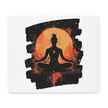 Yoga Namaste Meditation - Mouse Pad (horizontal) - white - Front