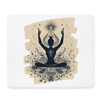 Yoga Namaste Meditation - Mouse Pad (horizontal) - white - Front