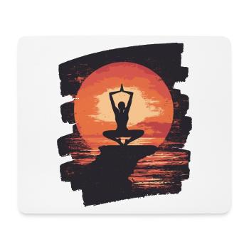 Yoga Namaste Meditation - Mouse Pad (horizontal) - white - Front