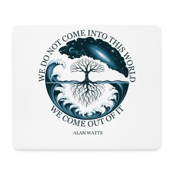 Kosmischer Baum des Lebens Alan Watts Zitat Design - Mousepad (Querformat) - Weiß - Vorne