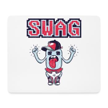 Swag Cartoon – Style rétro - Tapis de souris (format paysage) - blanc - Devant