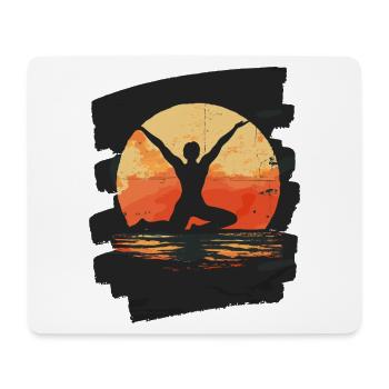 Yoga Namaste Meditation - Mouse Pad (horizontal) - white - Front