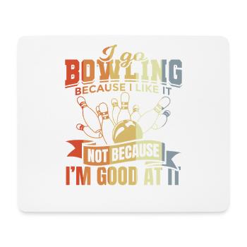 Bowling joke - Mouse Pad (horizontal) - white - Front