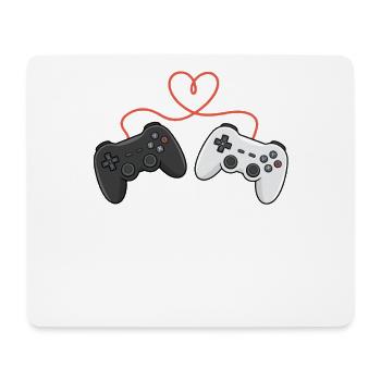 Heartwired Controllers Duo - Mouse Pad (horizontal) - white - Front