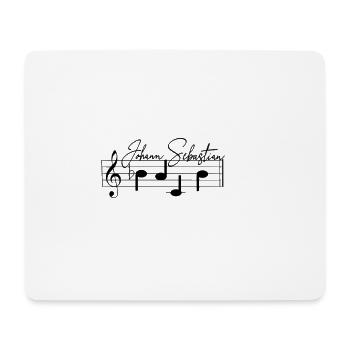 Johann Sebastian Bach Partition Notation - Tapis de souris (format paysage) - blanc - Devant