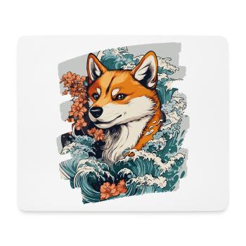 Shiba Inu - Mouse Pad (horizontal) - white - Front