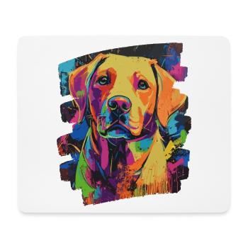 Labrador - Tapis de souris (format paysage) - blanc - Devant