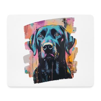 Labrador - Tapis de souris (format paysage) - blanc - Devant