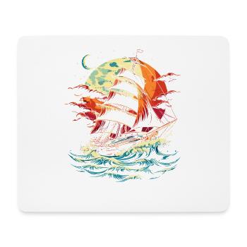 Sailing ship - Mouse Pad (horizontal) - white - Front