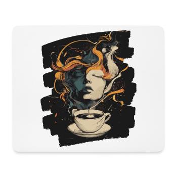 Kaffee Coffee Kaffeeliebhaber - Mousepad (Querformat) - Weiß - Vorne