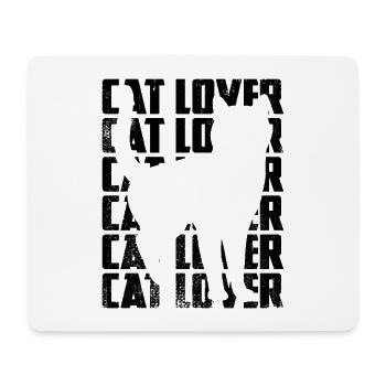 Cat Lover - Mousepad (Querformat) - Weiß - Vorne
