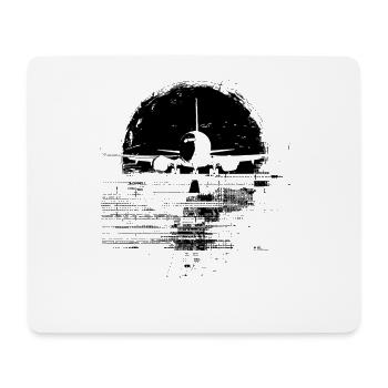 Airplane Sketch - Mouse Pad (horizontal) - white - Front