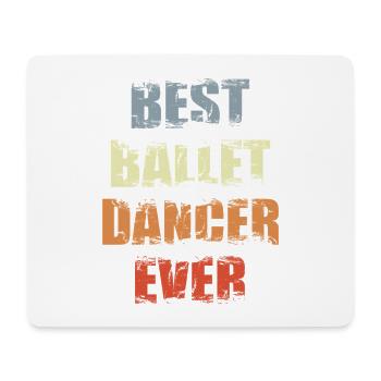 Meilleur danseur de ballet - Tapis de souris (format paysage) - blanc - Devant