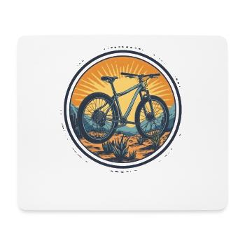 Radfahrer - Mousepad (Querformat) - Weiß - Vorne