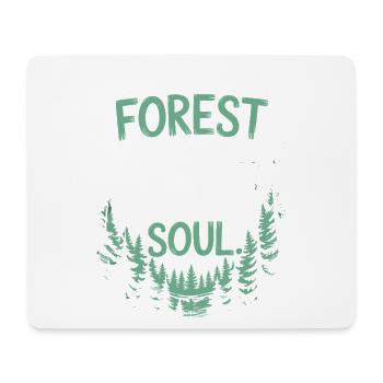 Dans la forêt où je vais pour perdre la tête Trouver mon âme - Tapis de souris (format paysage) - blanc - Devant