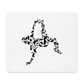 Breakdancer - Mouse Pad (horizontal) - white - Front