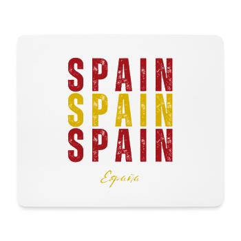 Flag of Spain, Spanish pride - Mouse Pad (horizontal) - white - Front