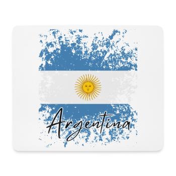 Drapeau de l’Argentine, fierté argentine - Tapis de souris (format paysage) - blanc - Devant