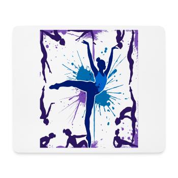 Gymnastique Gymnastique Acrobatie Gymnastique artistique - Tapis de souris (format paysage) - blanc - Devant